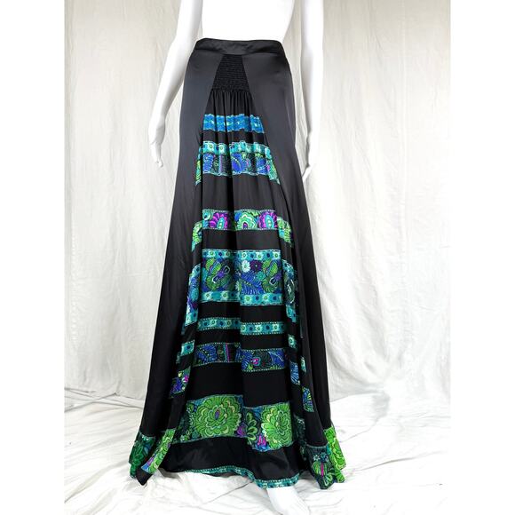Vintage Roberto Cavalli silk maxi skirt size 40/S - Picture 1 of 8